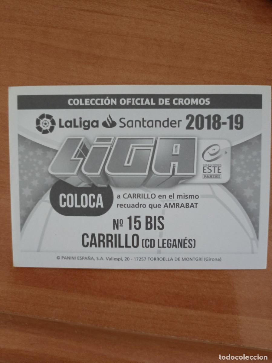 Coleccionismo cromos antiguos: carrillo coloca 18 19 bis - Foto 2
