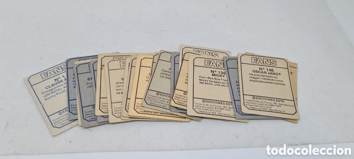 Coleccionismo cromos antiguos: LOTE DE CROMOS FANS EDICIONES ESTE 1976 - Foto 7