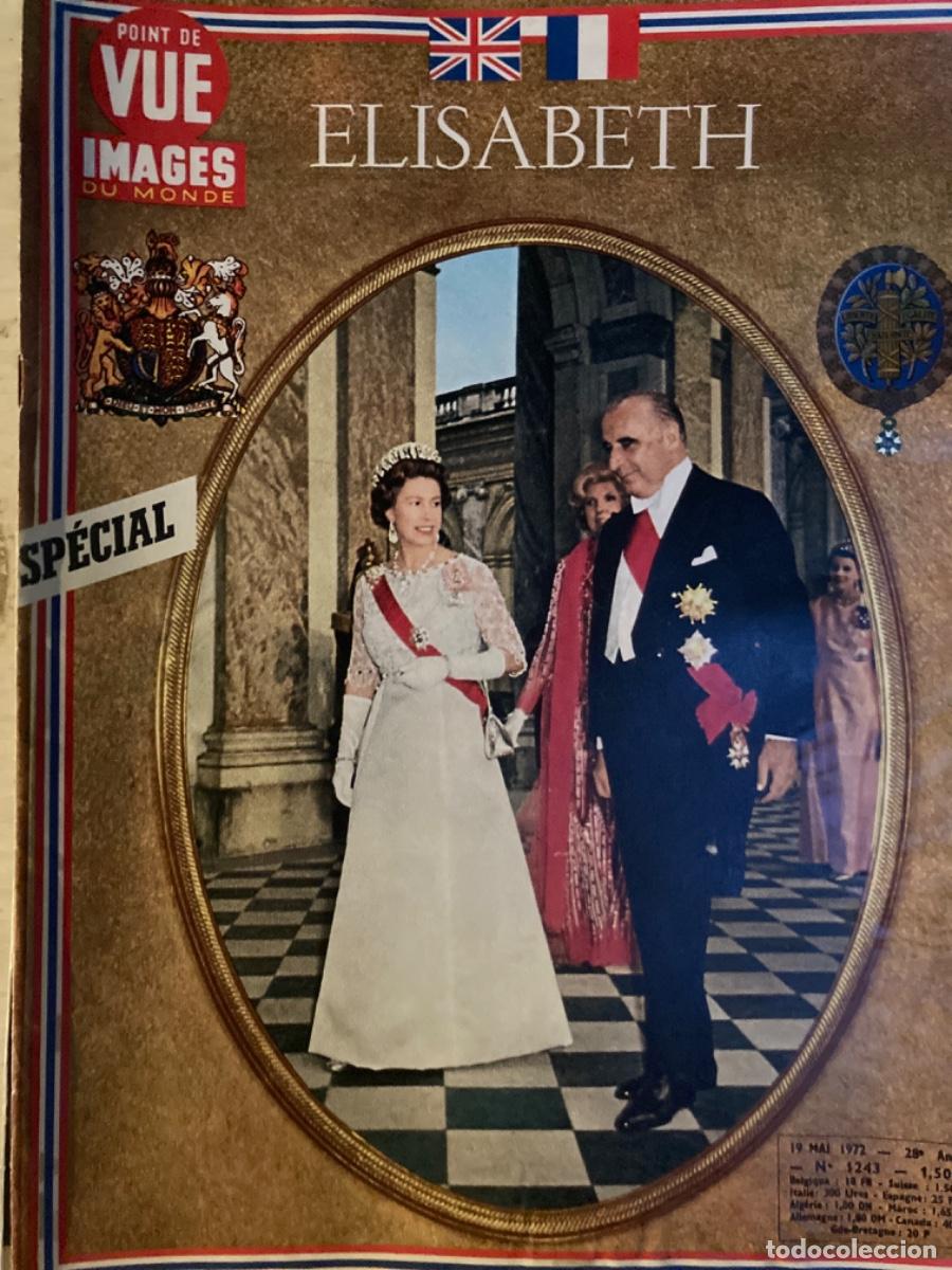 Coleccionismo cromos antiguos: Elisabeth Reina de Inglaterra 2 revistas originales mayo 1972