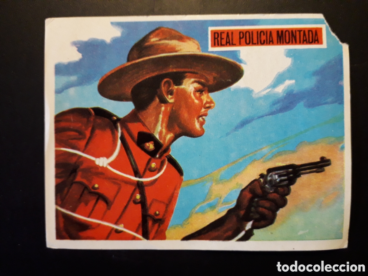 Colecionismo Cromos antigos: POLIC&Iacute;A MONTADA CANAD&Aacute; AM&Eacute;RICA Y SUS HABITANTES ED MAGA 1968 N&deg; 217 DEFECTUOSO PEDIDO M&Iacute;NIMO 3&euro;