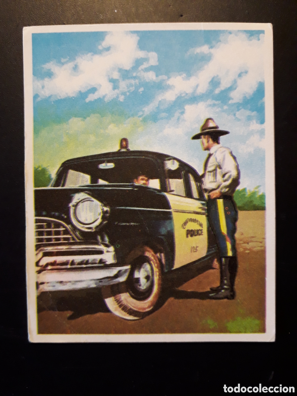 Colecionismo Cromos antigos: POLIC&Iacute;A MONTADA CANAD&Aacute; AM&Eacute;RICA Y SUS HABITANTES ED MAGA 1968 N&deg; 222 SIN PEGAR PEDIDO M&Iacute;NIMO 3&euro;