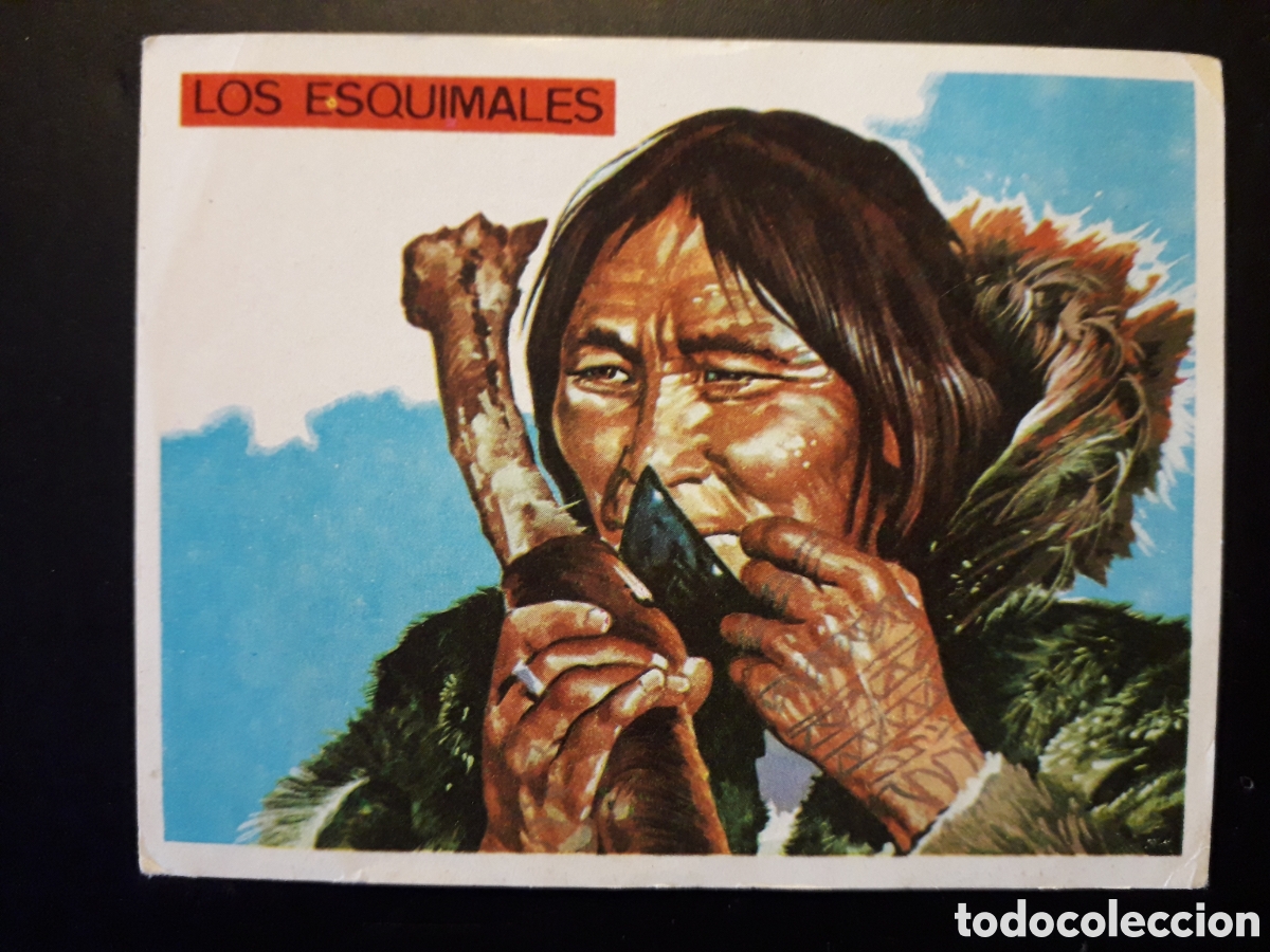 Colecionismo Cromos antigos: LOS ESQUIMALES, AM&Eacute;RICA Y SUS HABITANTES ED MAGA 1968 N&deg; 229 SIN PEGAR PEDIDO M&Iacute;NIMO 3&euro;