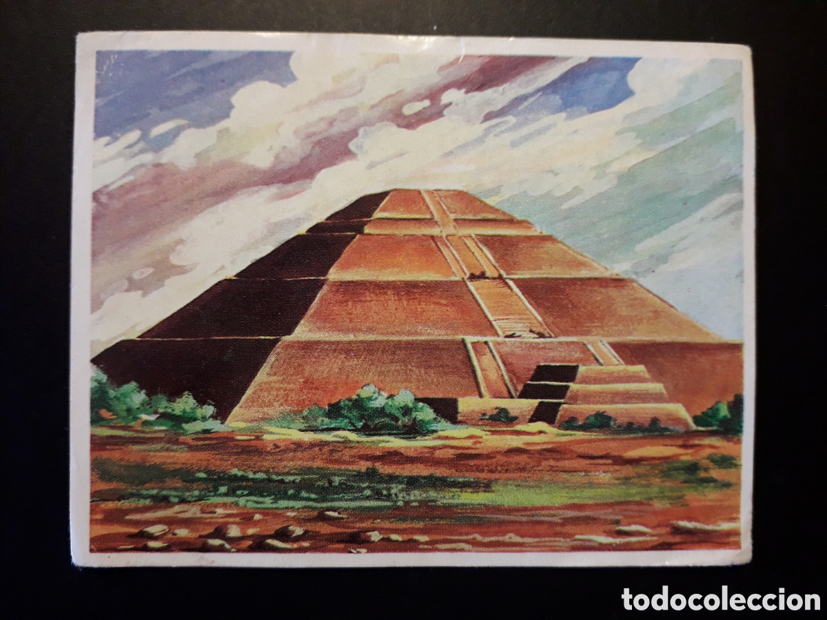 Colecionismo Cromos antigos: TEOTIHUAC&Aacute;N, AZTECAS, AM&Eacute;RICA Y SUS HABITANTES ED MAGA 1968 N&deg; 6 SIN PEGAR PEDIDO M&Iacute;NIMO 3&euro;