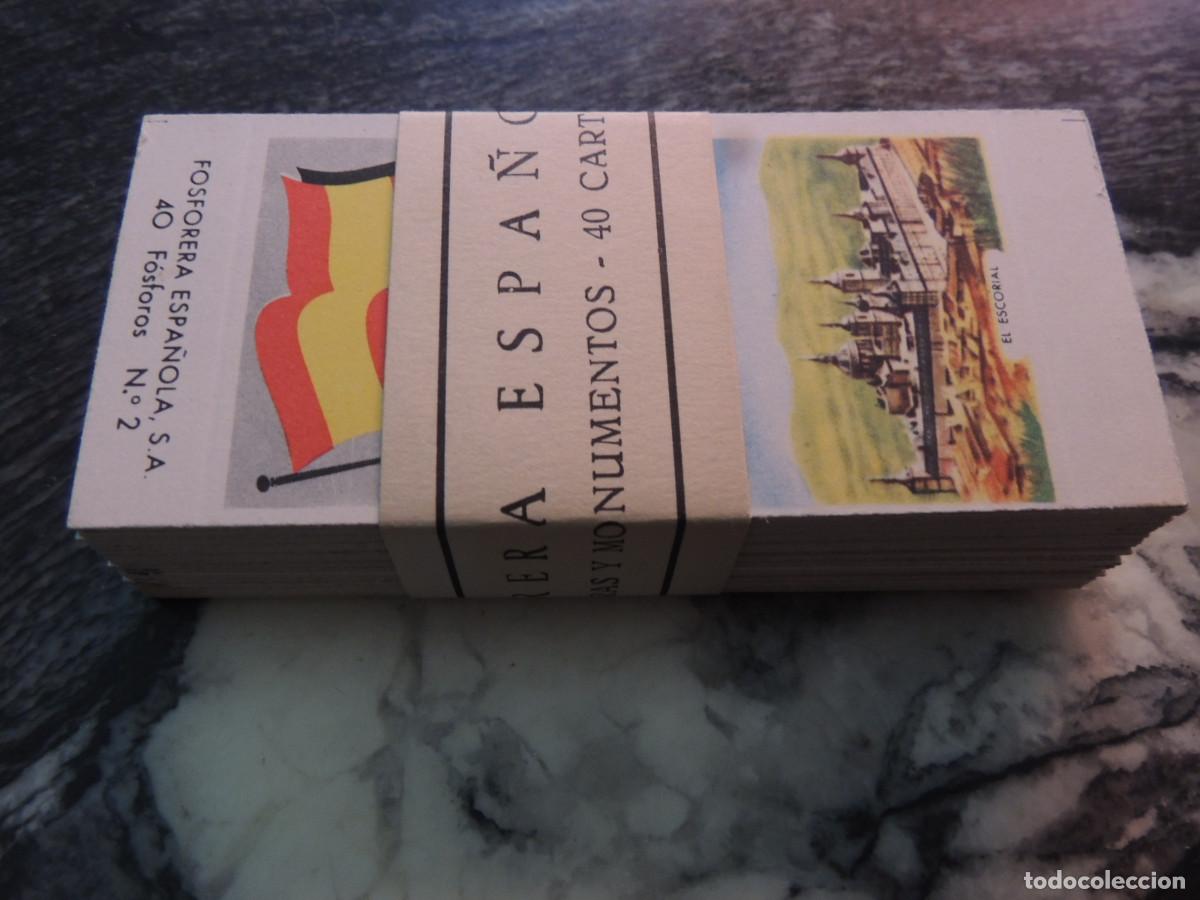 Coleccionismo cromos antiguos: 40 CARTAS FOSFORERA ESPA&Ntilde;OLA N&ordm;2,BANDERAS Y MONUMENTOS,NO MONTADAS
