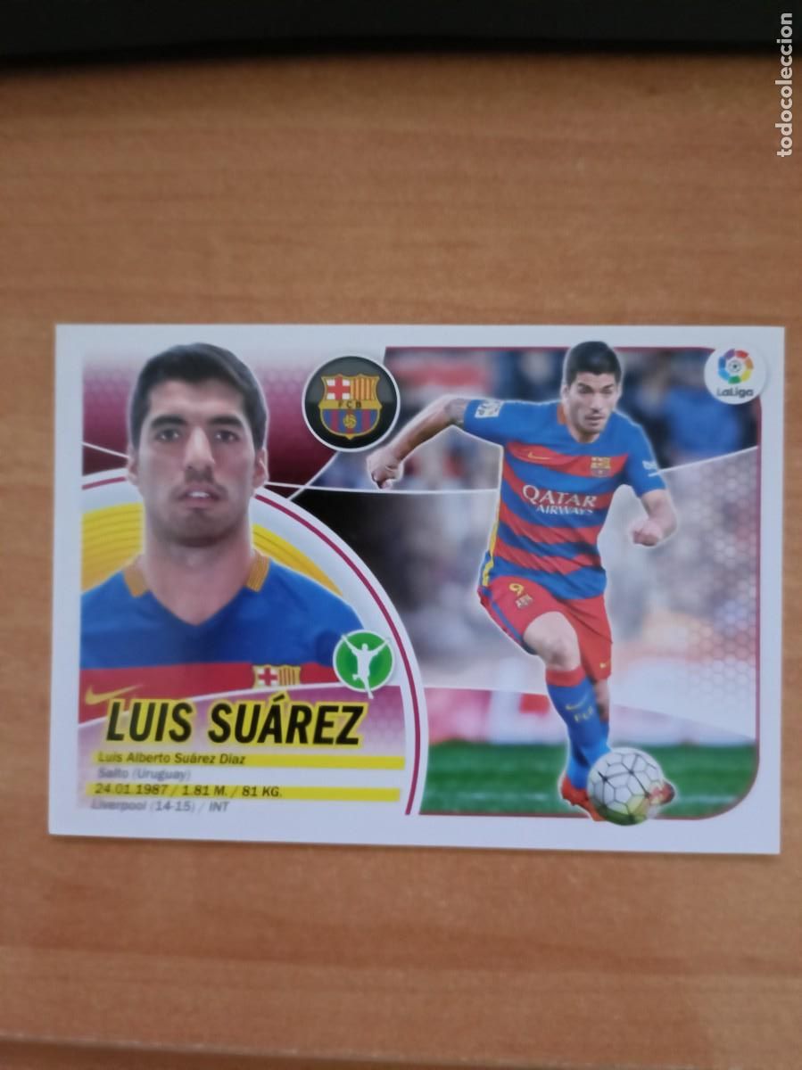 Coleccionismo cromos antiguos: luis suarez liga 2016 17 - Foto 1