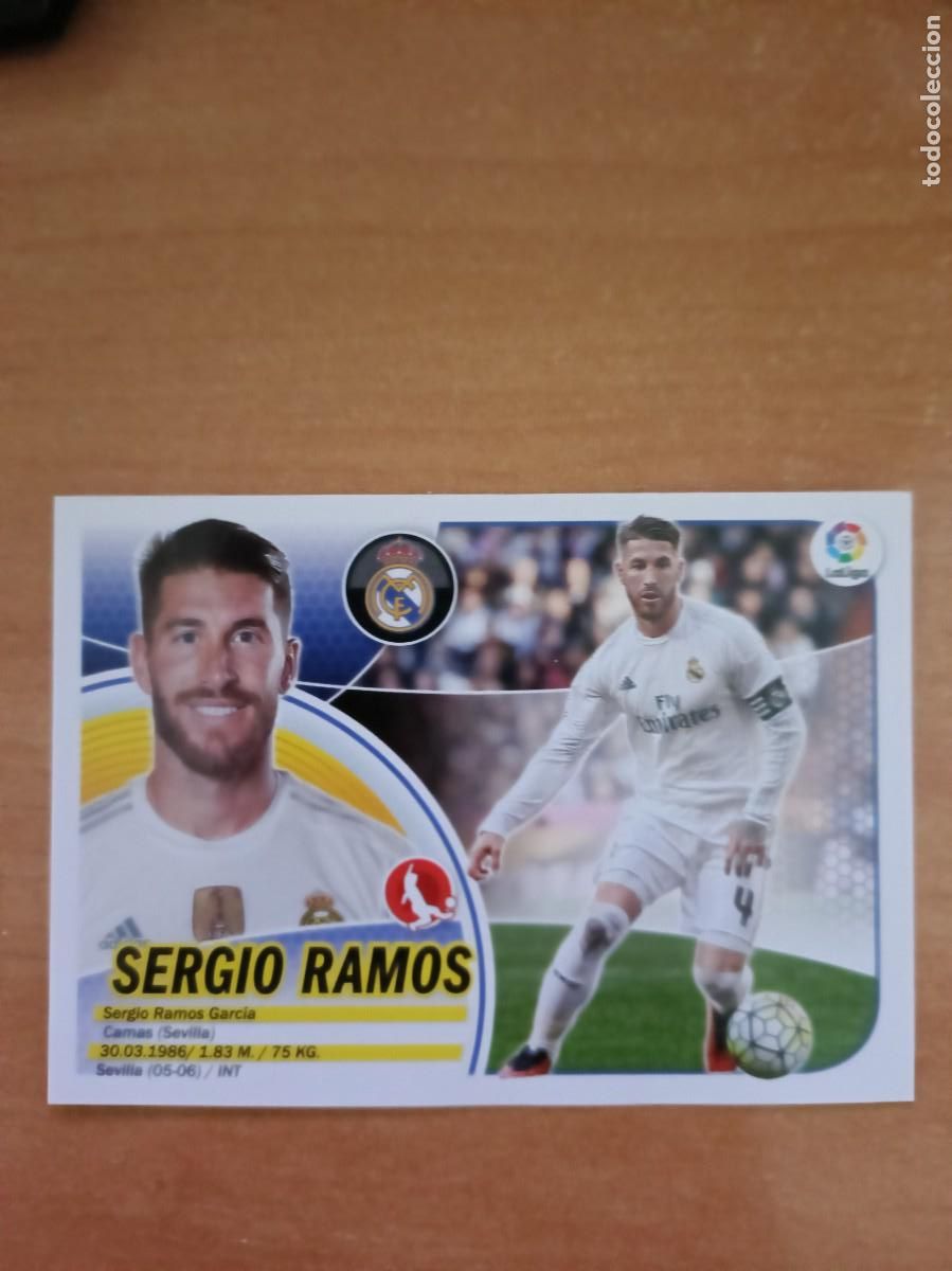 Coleccionismo cromos antiguos: sergio ramos liga 2016 17 - Foto 1