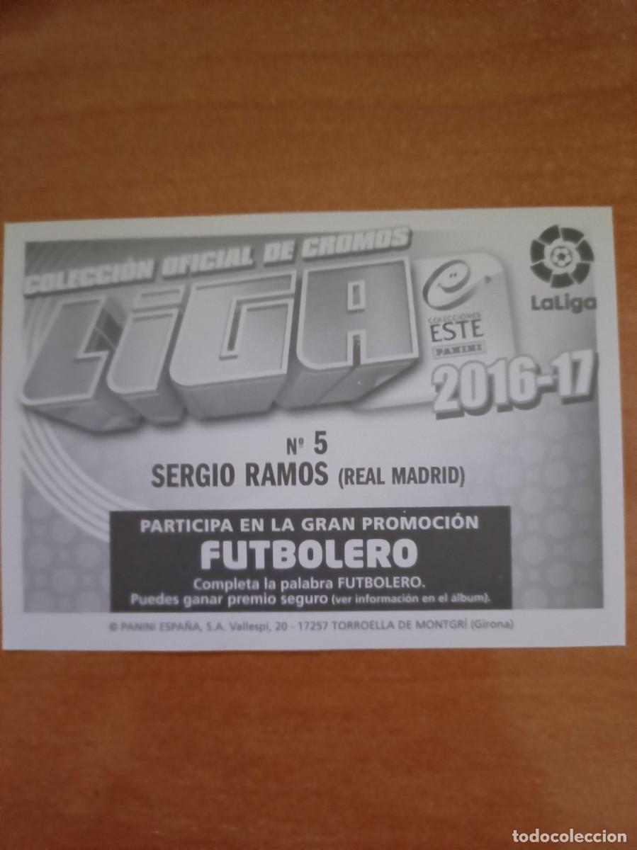 Coleccionismo cromos antiguos: sergio ramos liga 2016 17 - Foto 2