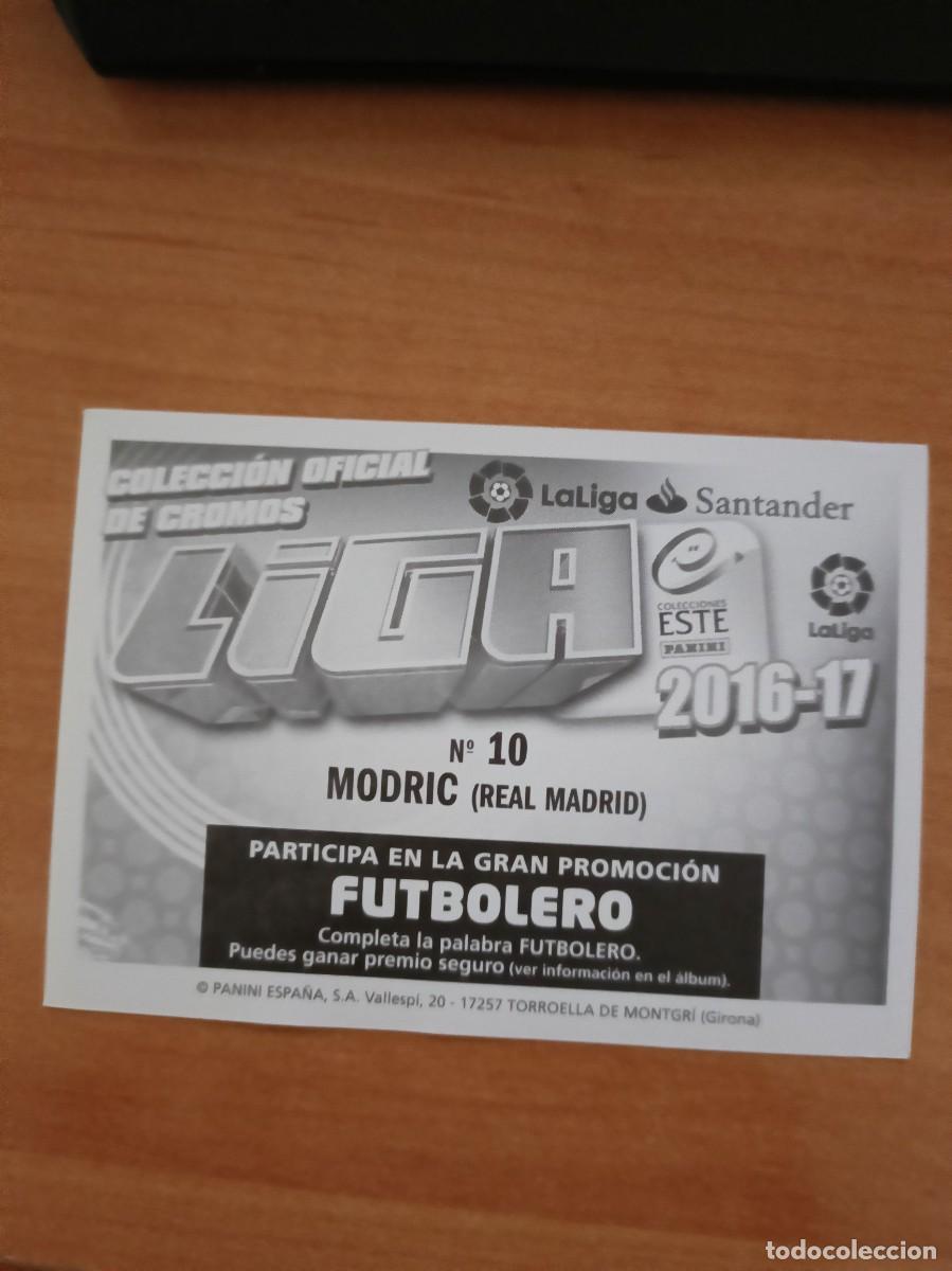 Coleccionismo cromos antiguos: modric, liga 2016 17 - Foto 2