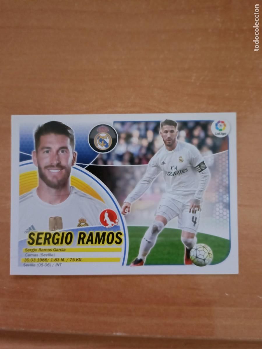 Coleccionismo cromos antiguos: sergio ramos, liga 2016 17 - Foto 1