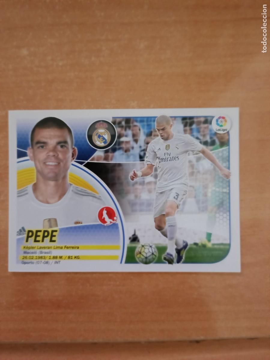 Coleccionismo cromos antiguos: pepe, liga 2016 17 cromo - Foto 1