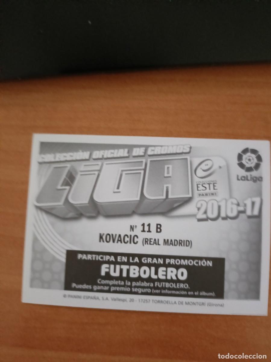 Coleccionismo cromos antiguos: kovacic, liga 2016 17 - Foto 2