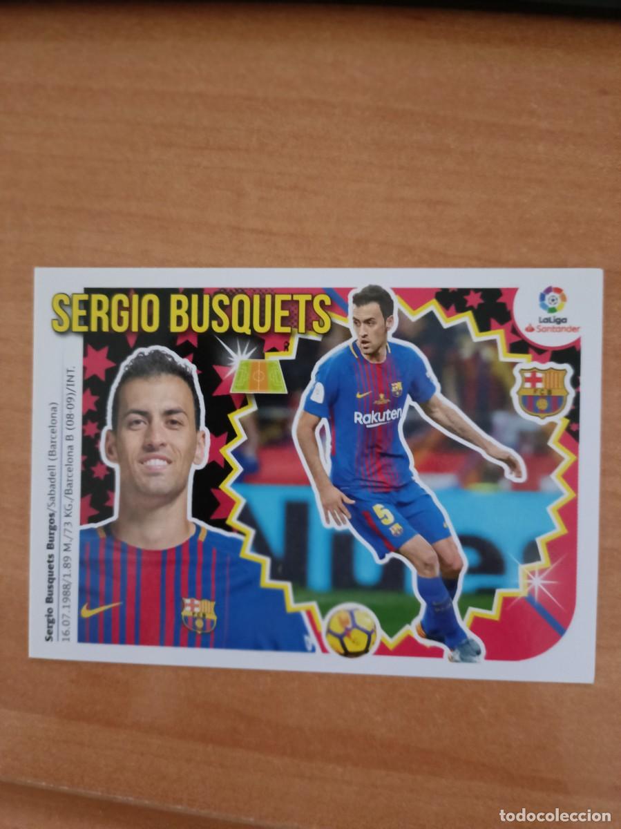 Coleccionismo cromos antiguos: sergio busquets liga 2018 19 - Foto 1
