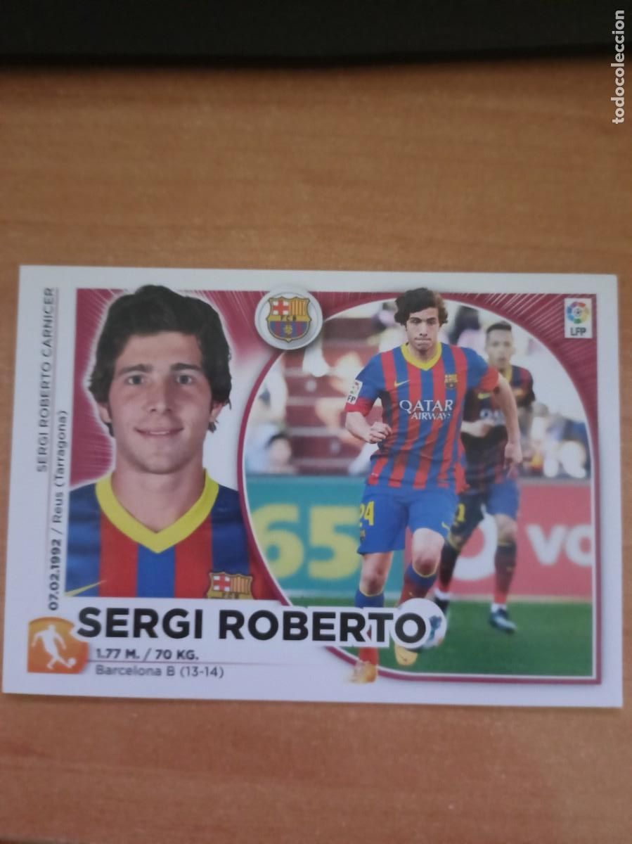 Coleccionismo cromos antiguos: sergi roberto liga 14 15 - Foto 1