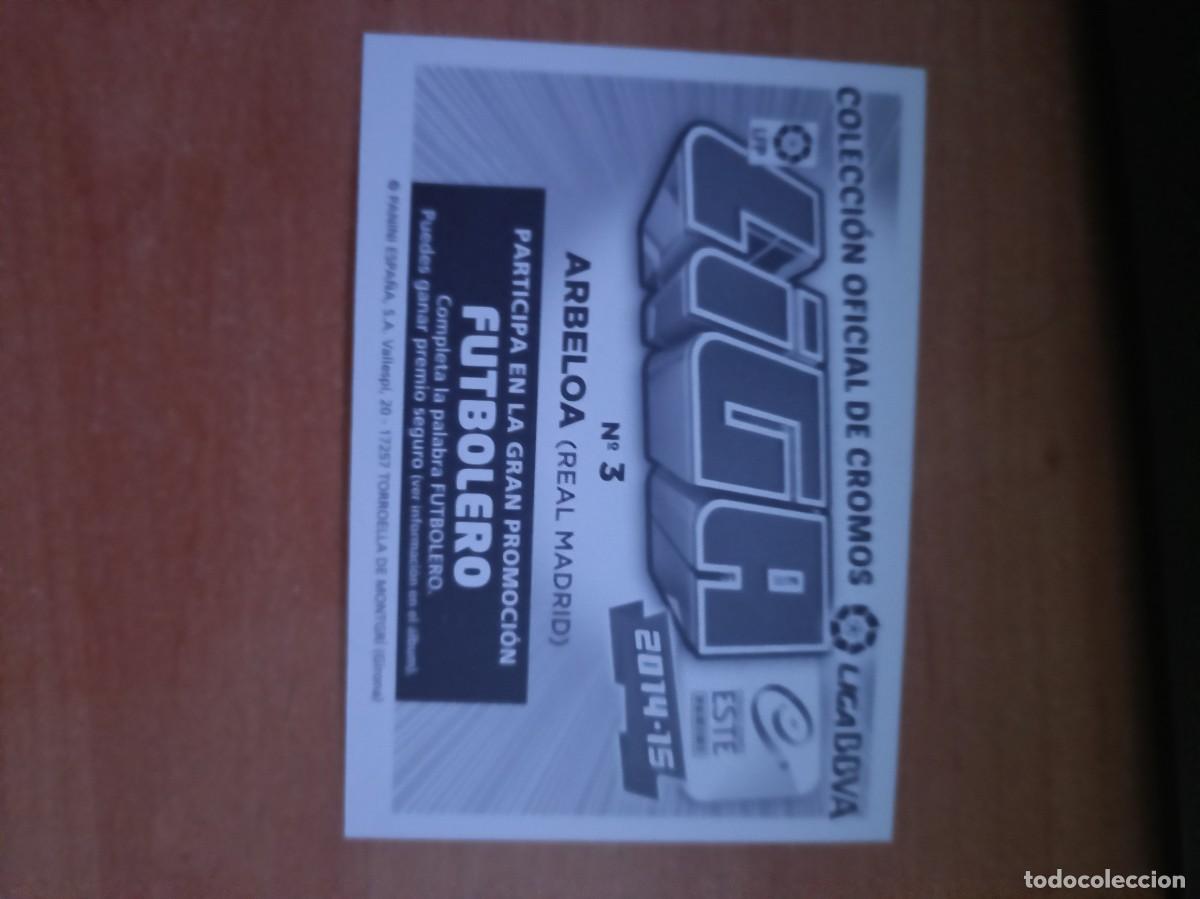 Coleccionismo cromos antiguos: arbeloa liga 14 15, cromo - Foto 2