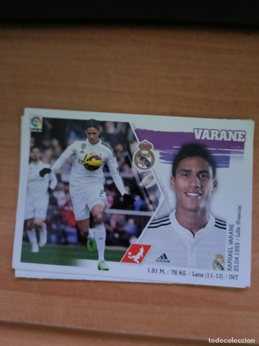 Coleccionismo cromos antiguos: varane, liga 2015 16. - Foto 1