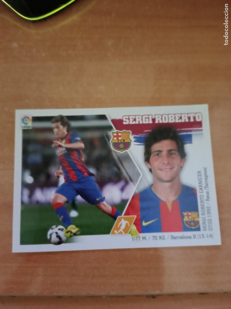 Coleccionismo cromos antiguos: sergi roberto liga 2015 16 - Foto 1