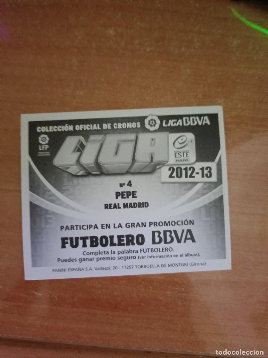 Coleccionismo cromos antiguos: pepe, liga 2012 13. cromo - Foto 2