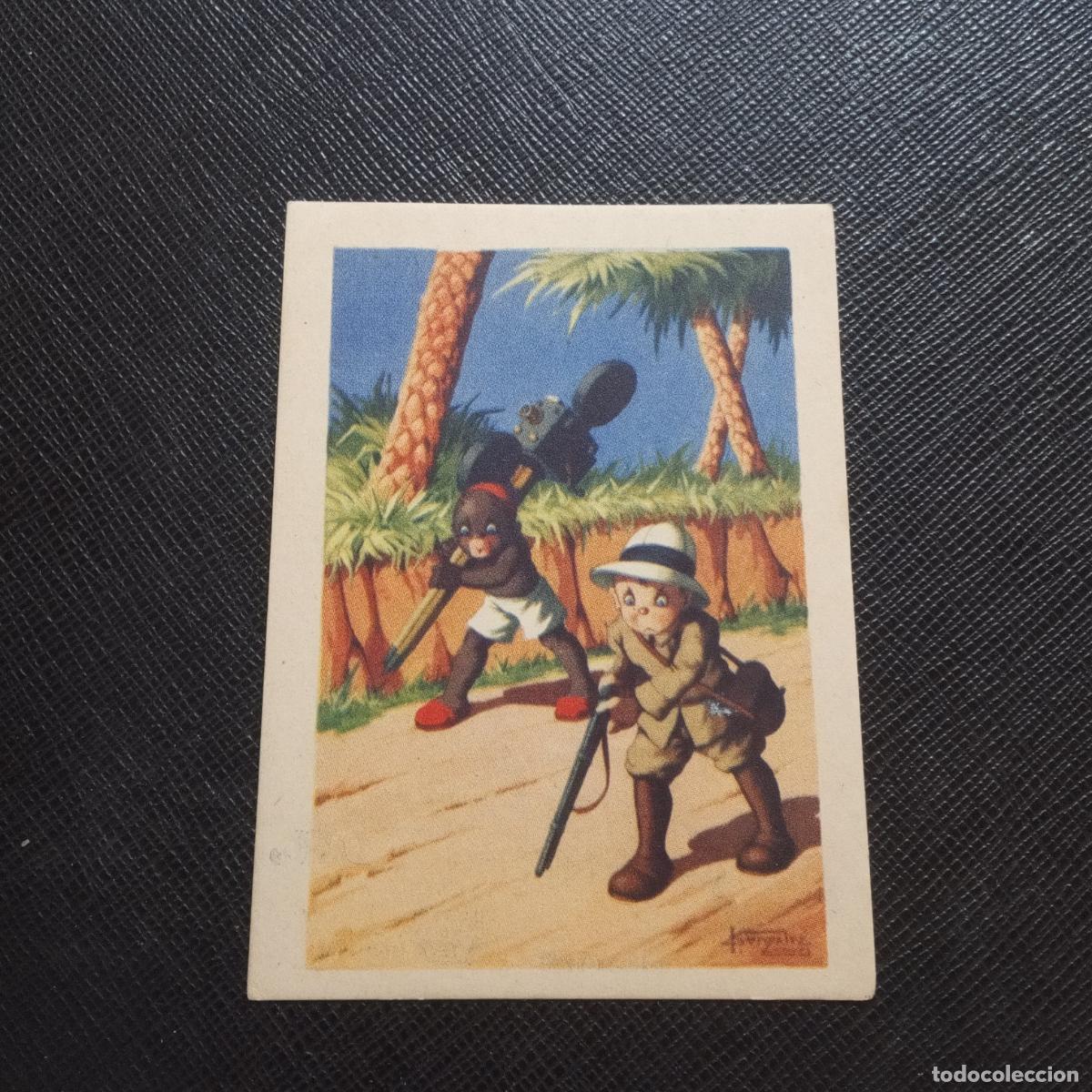 Sammeln alte Sammelbilder: 14 AVENTURAS DE DICK EN AFRICA CENTRAL CROMO CHOCOLATES CARAMELOS FRADERAS MATARO - CC7 B