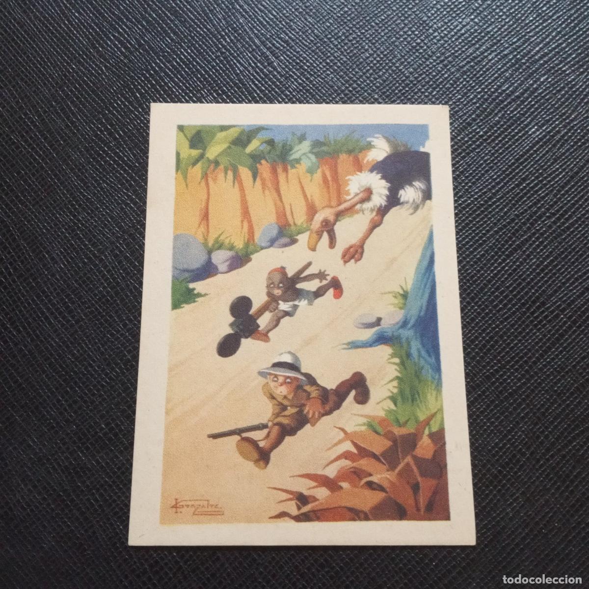 Sammeln alte Sammelbilder: 21 AVENTURAS DE DICK EN AFRICA CENTRAL CROMO CHOCOLATES CARAMELOS FRADERAS MATARO - CC7