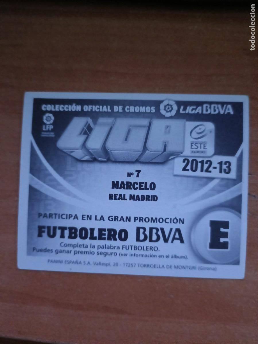 Coleccionismo cromos antiguos: marcelo, liga 2012 13. - Foto 2