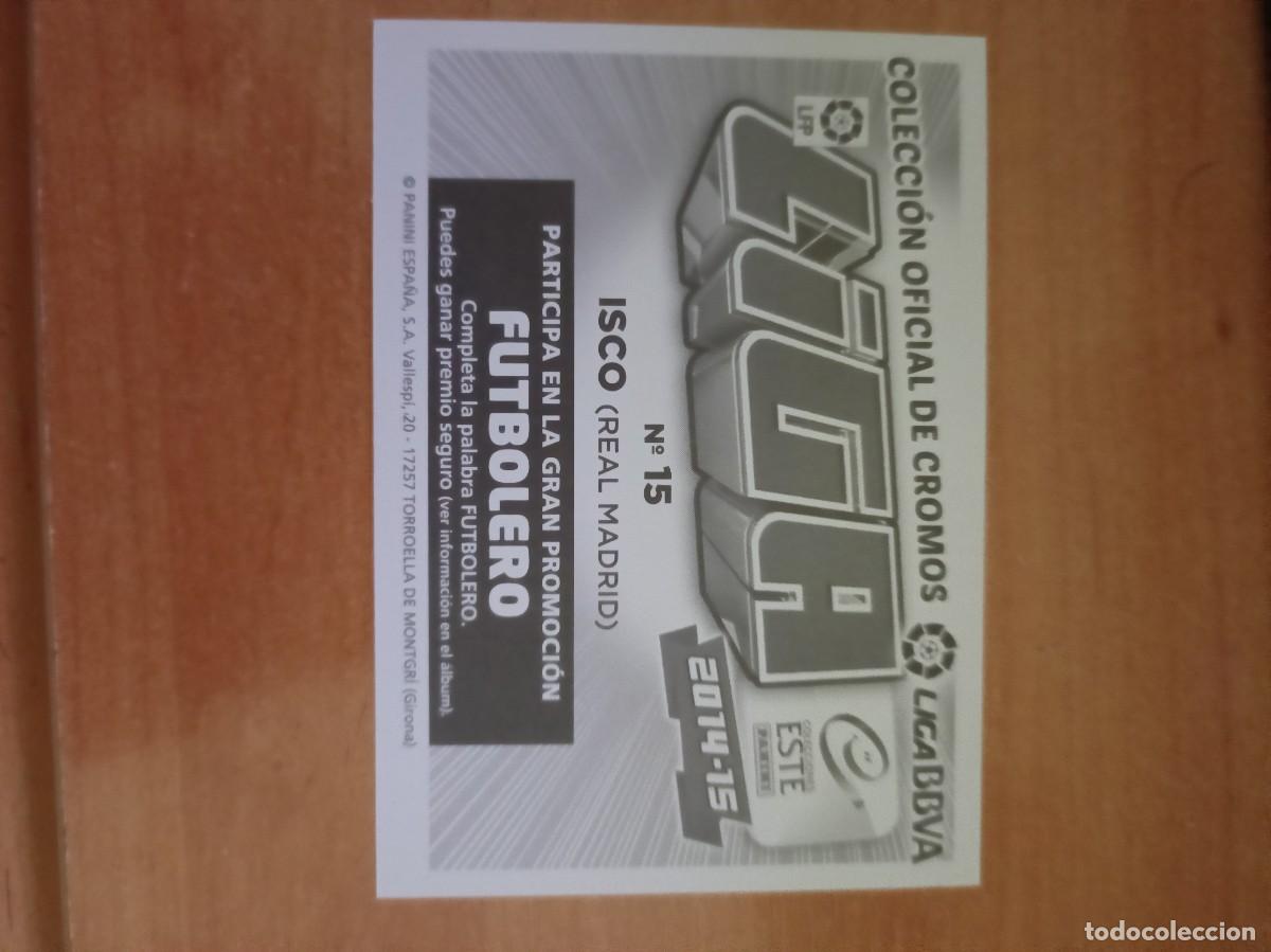 Coleccionismo cromos antiguos: isco, liga 2014 15. cromo - Foto 2