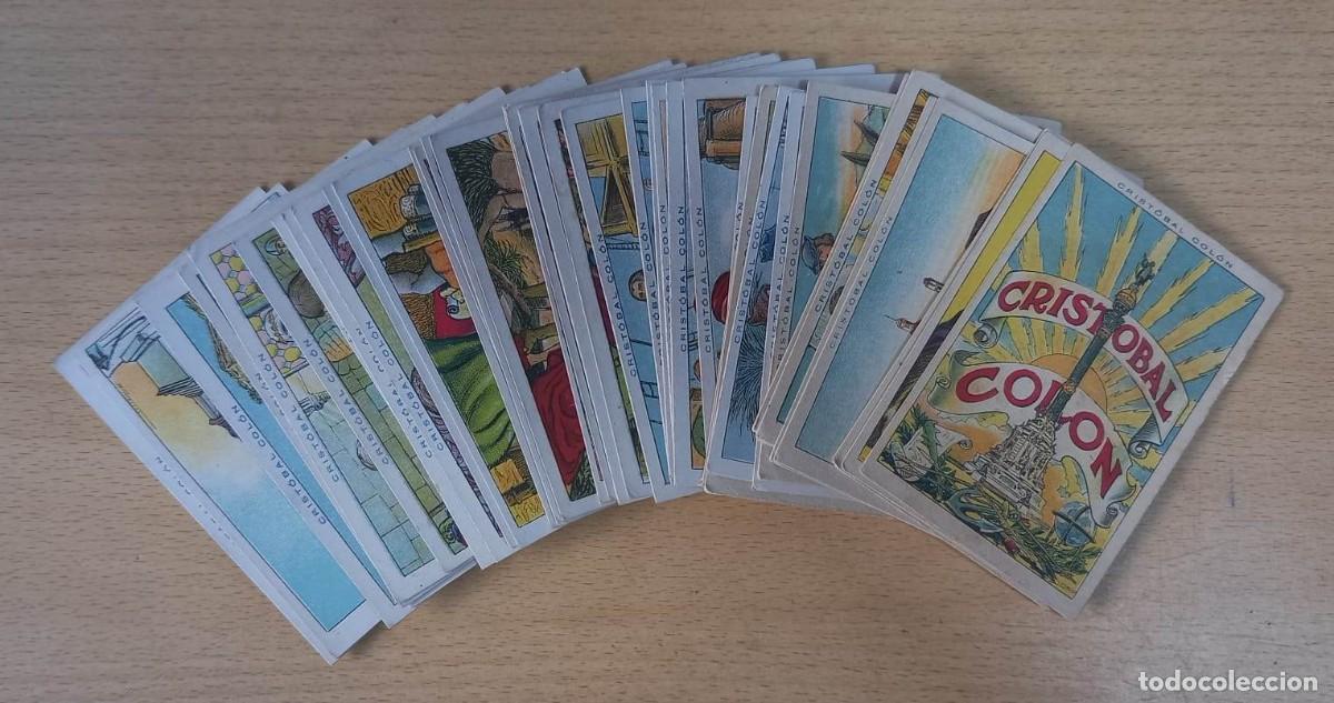 Coleccionismo cromos antiguos: CRIST&Oacute;BAL COL&Oacute;N - CHOCOLATES JUNCOSA / COMPLETA (40 CROMOS) - Foto 1