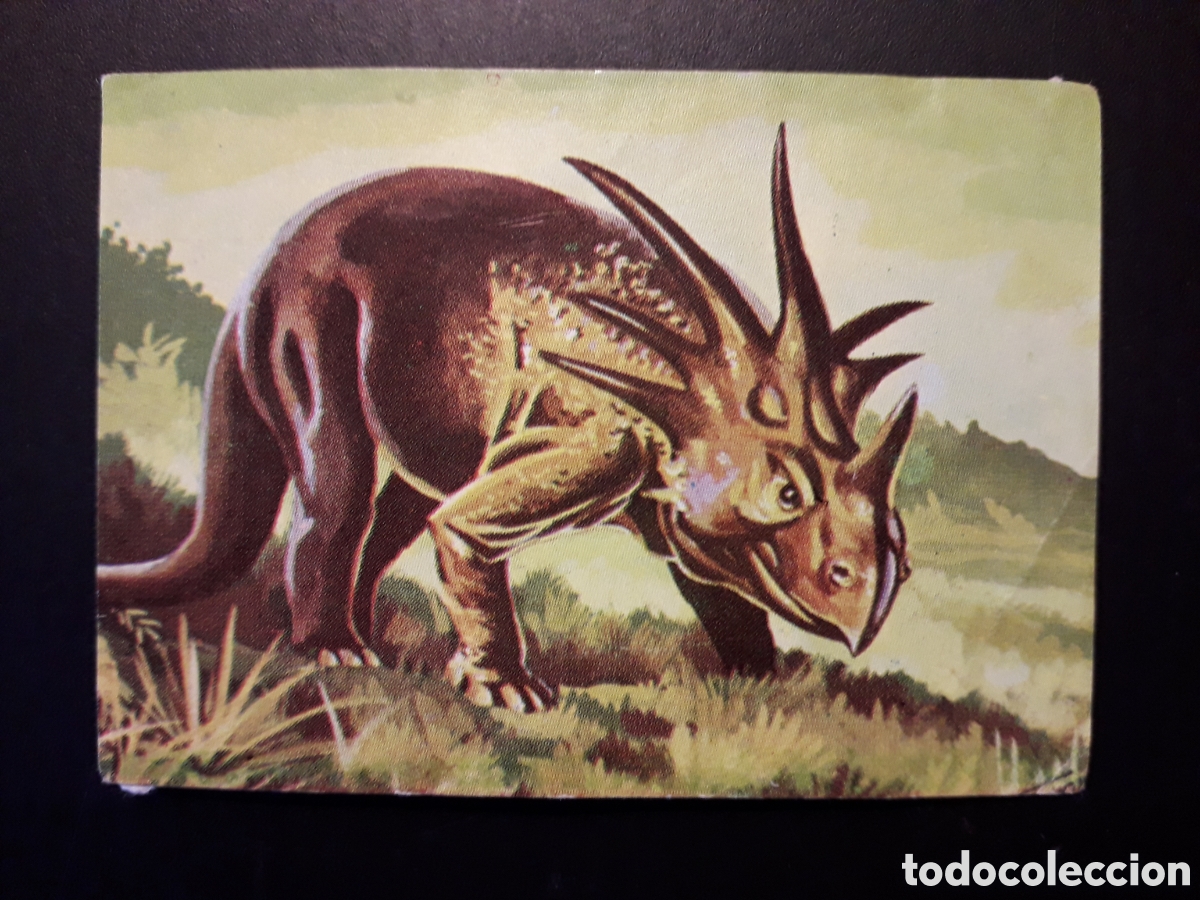 Collezionismo Figurine antiche: STYRASAURUS, DINOSAURIO, ALBUM ENCICLOP&Eacute;DICO N&deg; 125 ED FHER 1967 DESPEGADO PEDIDO M&Iacute;NIMO 3&euro;.