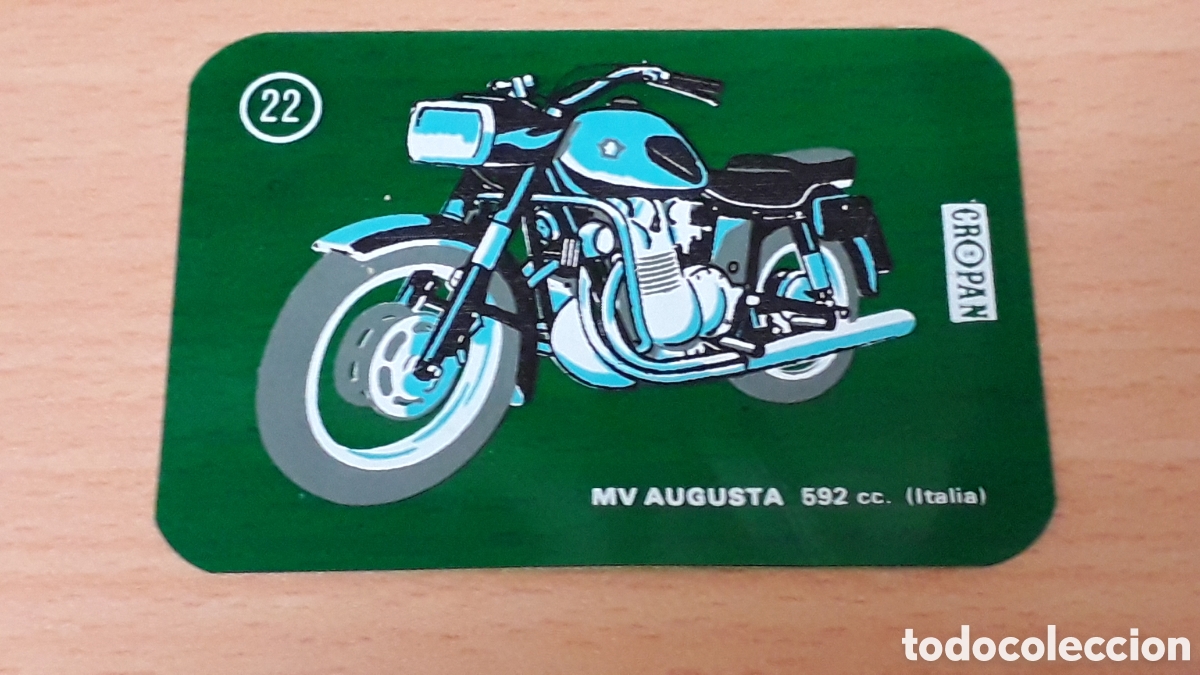 Coleccionismo Cromos antiguos: Cromo MV Augusta 592 cc # 22 Italia, promo Dunkin Cropan, original a&ntilde;os 70-80