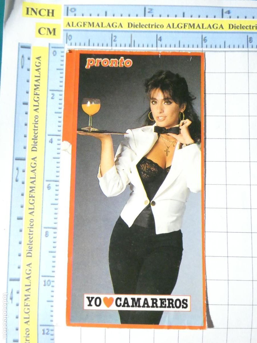 Collezionismo Figurine antiche: PEGATINA CROMO CROMITO REVISTA PRONTO. SABRINA SALERNO YO AMO CAMAREROS CAMARERA 62
