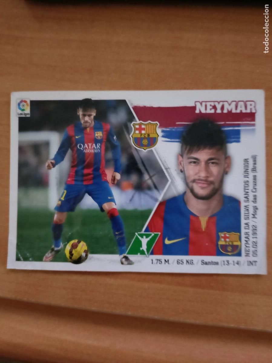 Coleccionismo cromos antiguos: neymar, liga 2015 16 - Foto 1