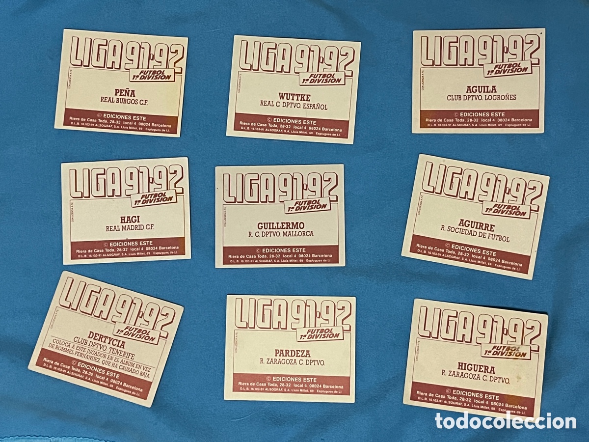 Coleccionismo cromos antiguos: Lote cromos este 91 92 - Foto 2