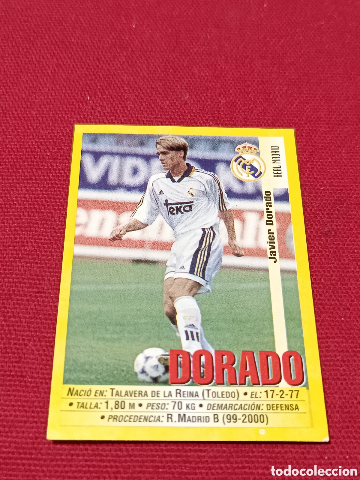 Coleccionismo Cromos antiguos: Cromo Javier Dorado Real Madrid coloca 27 a Panini 1999 2000 99/00