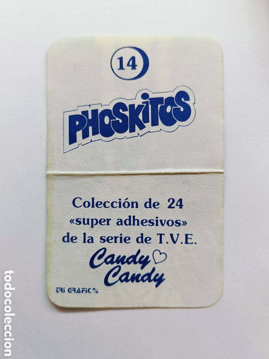 Coleccionismo cromos antiguos: CROMO PHOSKITOS . CANDY CANDY . NUMERO 14 - Foto 2