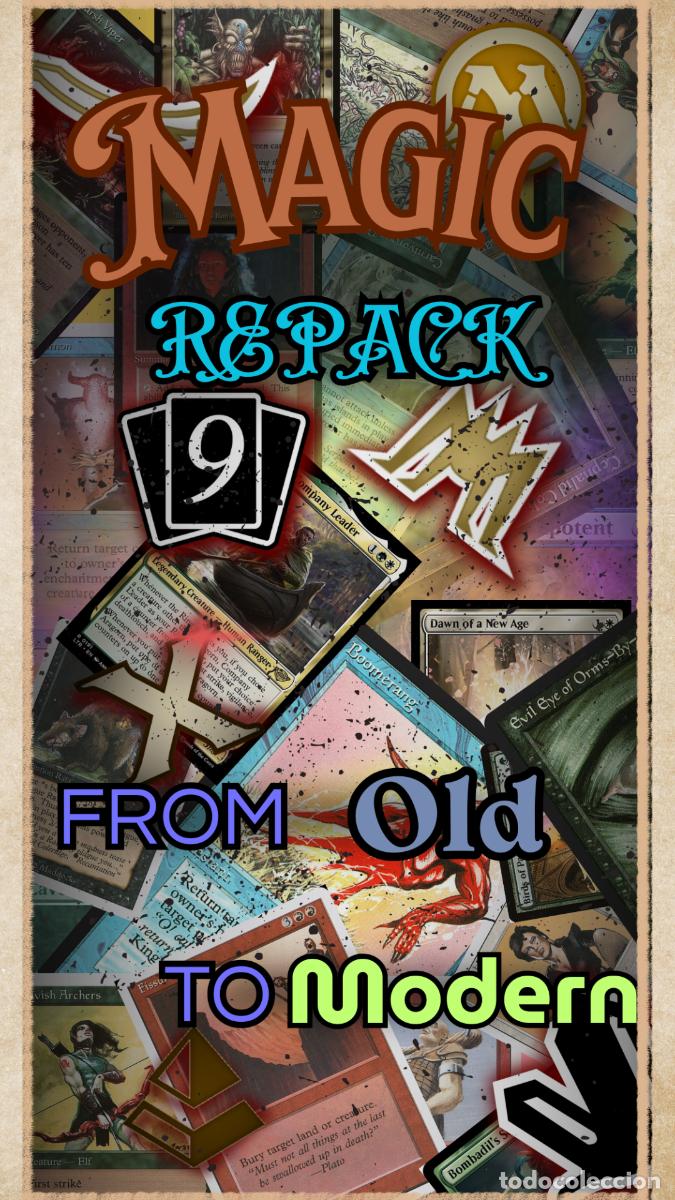 Coleccionismo cromos antiguos: Magic the gathering booster Repack - Foto 1