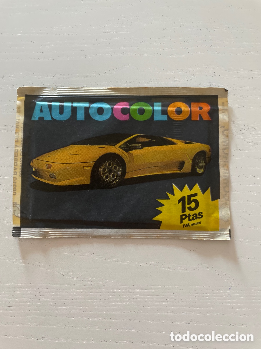 Coleccionismo cromos antiguos: Sobre de cromos sin abrir AUTOCOLOR - Foto 1