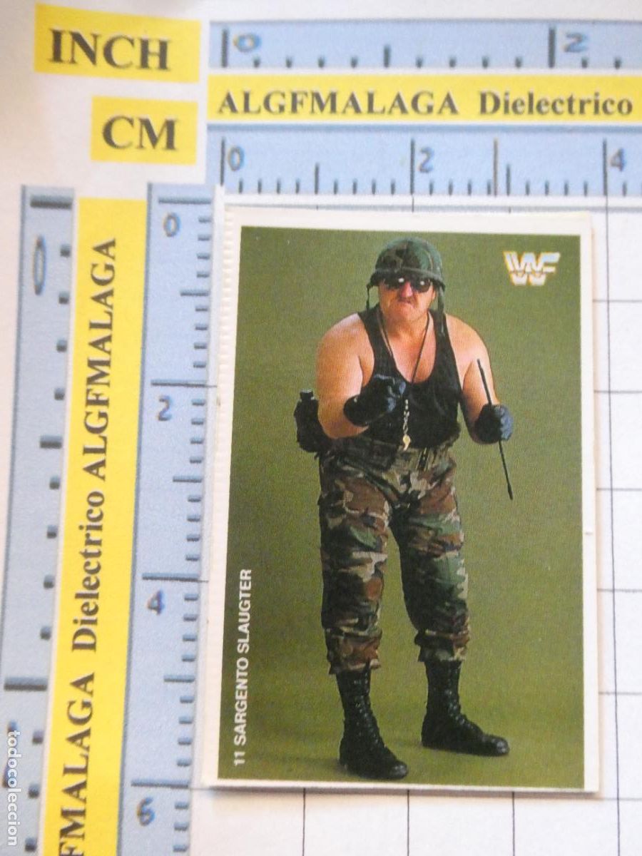 Coleccionismo Cromos antiguos: CROMO CROMITO CHUCHER&Iacute;AS. PHOSKITOS WF SUPER STARS N&ordm; 11 SARGENTO SLAUGTER. 94