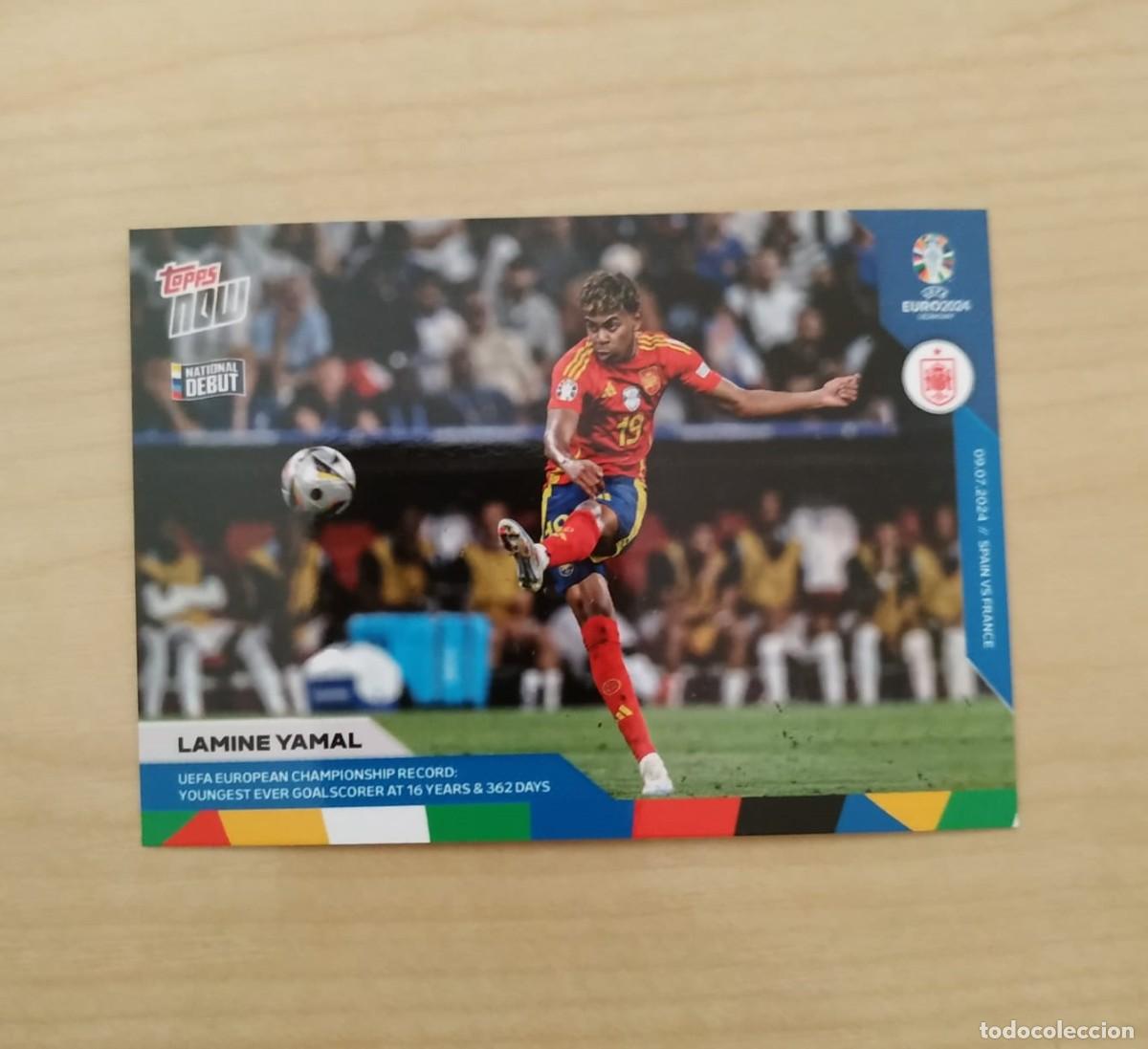 Coleccionismo Cromos antiguos: TOPPS EURO NOW - LAMINE YAMAL