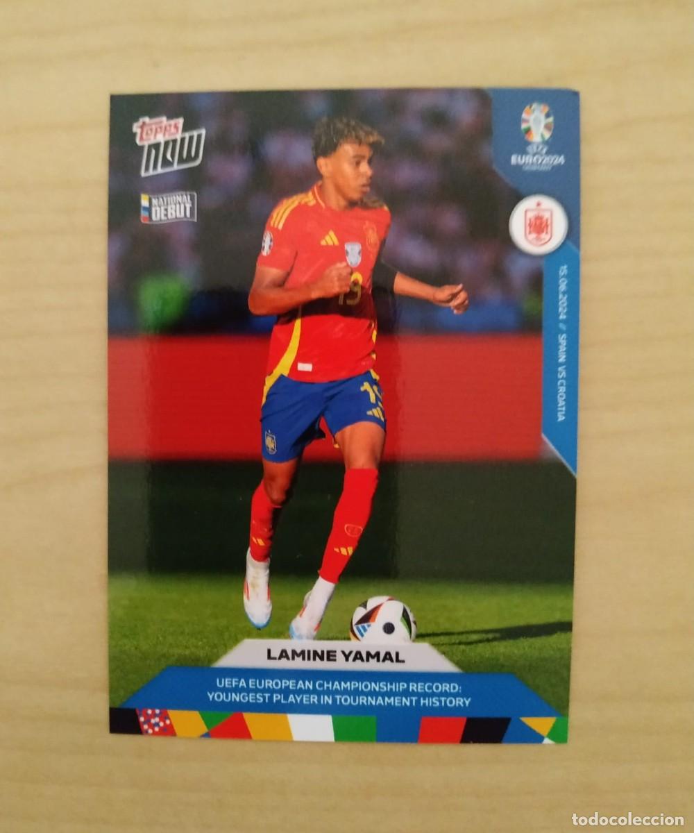 Coleccionismo Cromos antiguos: TOPPS EURO NOW - LAMINE YAMAL
