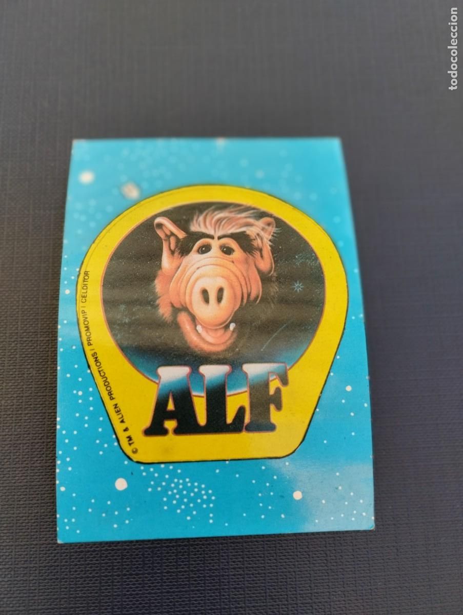 Coleccionismo cromos antiguos: Pegatina cromo ALF antiguo - Foto 1