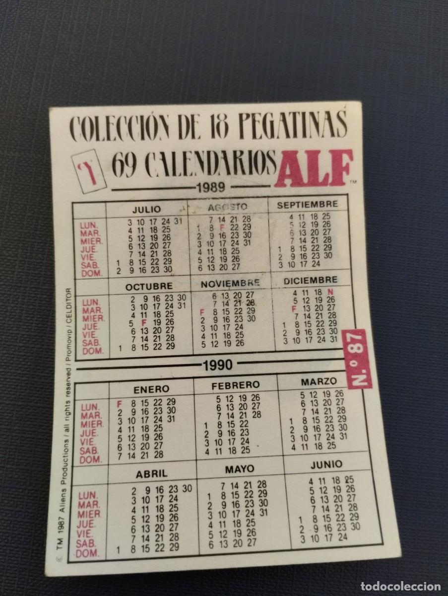 Coleccionismo cromos antiguos: Pegatina cromo ALF antiguo - Foto 2