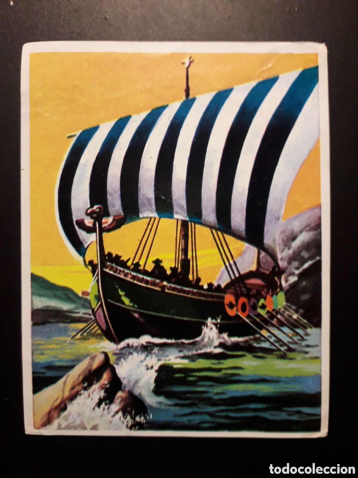 Coleccionismo cromos antiguos: DRAKAR VIKINGO. LA NATURALEZA Y EL HOMBRE. MAGA 1967 N&deg; 108 DESPEGADO FOTOS. PEDIDO M&Iacute;NIMO 3&euro;