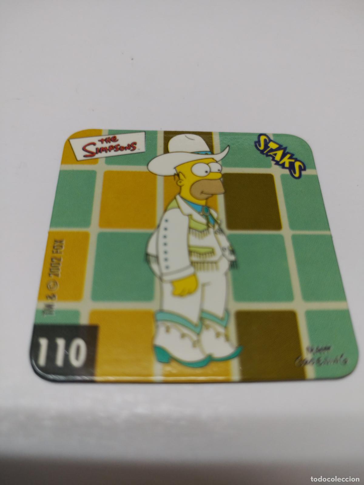 Coleccionismo cromos antiguos: IMAN STAKS THE SIMPSONS N&ordm; 110 ( PANINI ) - Foto 1