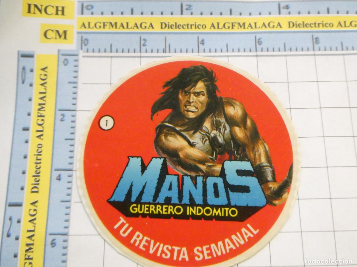 Sammeln alte Sammelbilder: PEGATINA CROMO REVISTA SEMANAL BRUGUERA. MANOS GUERRERO IND&Oacute;MITO 1 COMICS TEBEOS. 42