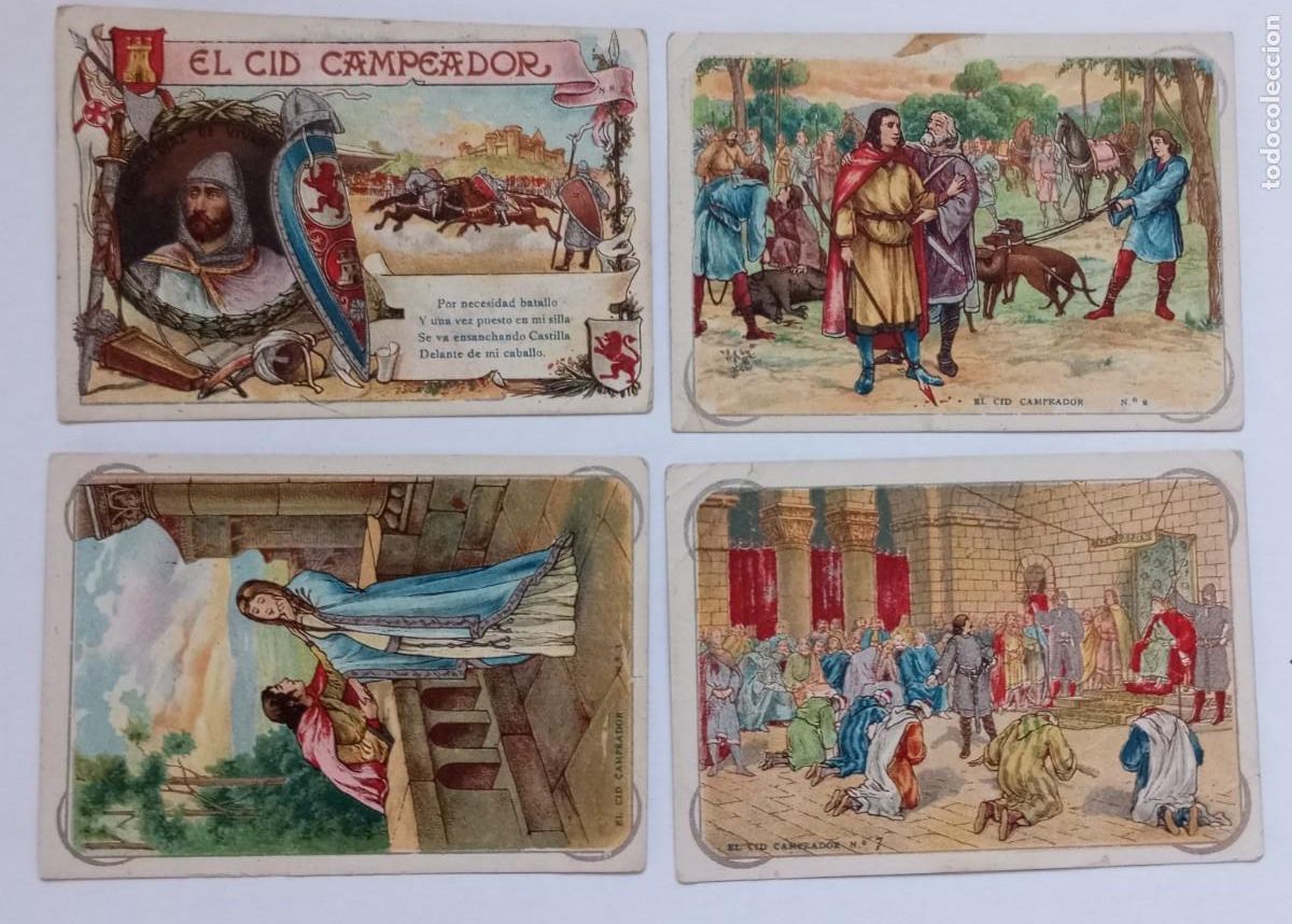 Coleccionismo cromos antiguos: 19 Cromos. El Cid Campeador. - Foto 2
