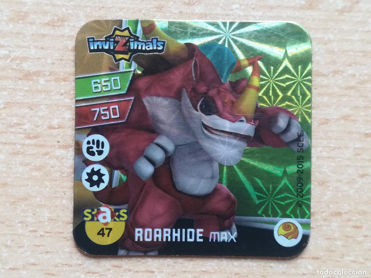 Coleccionismo cromos antiguos: Staks Iman Invizimals N&ordm; 47 Roarhide Max. - Foto 1