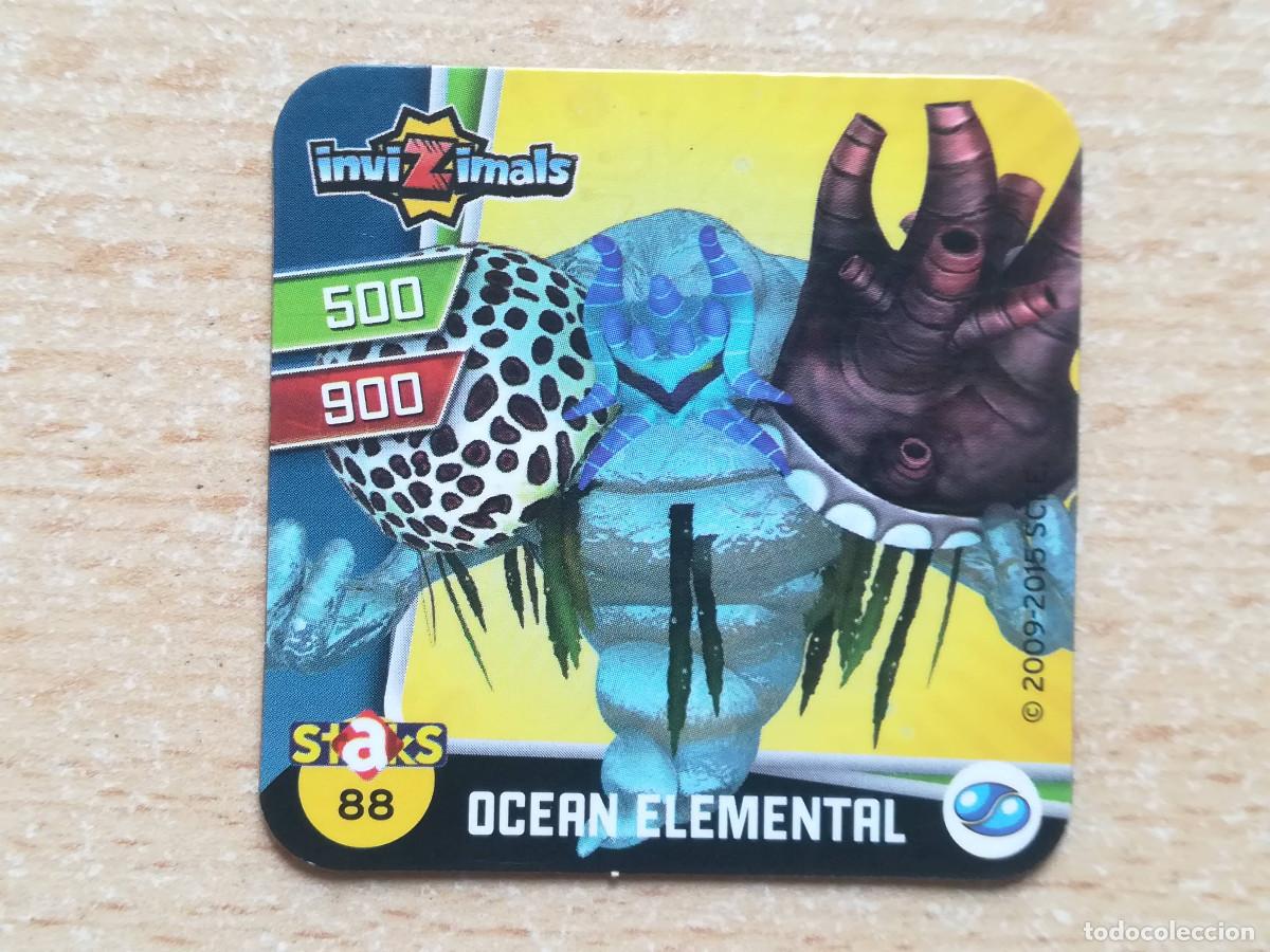Coleccionismo cromos antiguos: Staks Iman Invizimals N&ordm; 88 Ocean Elemental. - Foto 1