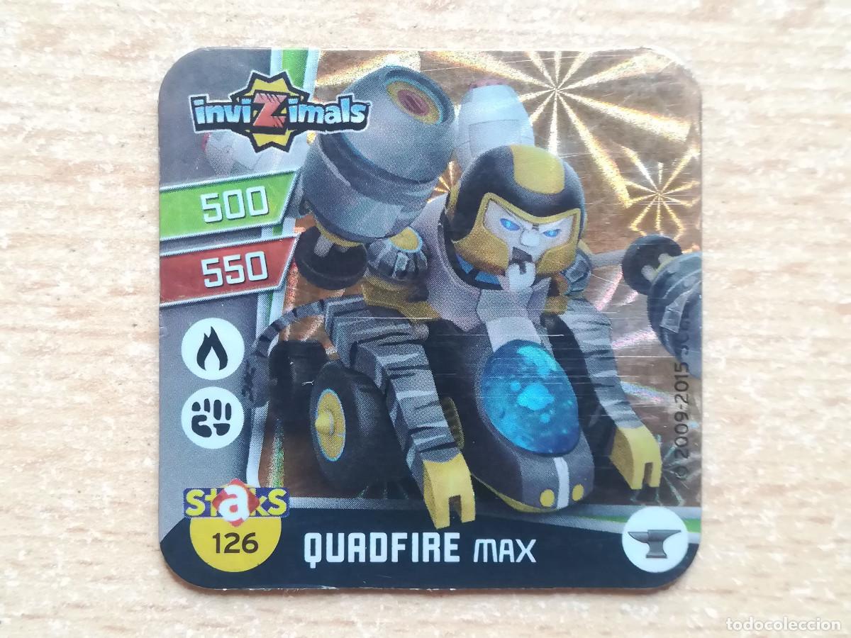 Coleccionismo cromos antiguos: Staks Iman Invizimals N&ordm; 126 Quadfire Max. - Foto 1