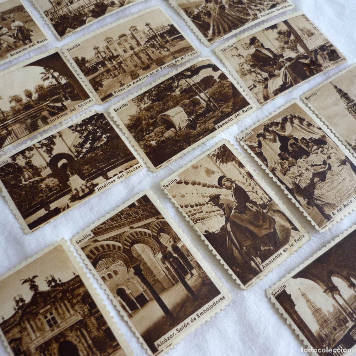Collectionnisme Cartes &agrave; collectionner anciennes: 15 cromos sellos Sevilla Asociaci&oacute;n Sevillana de Caridad