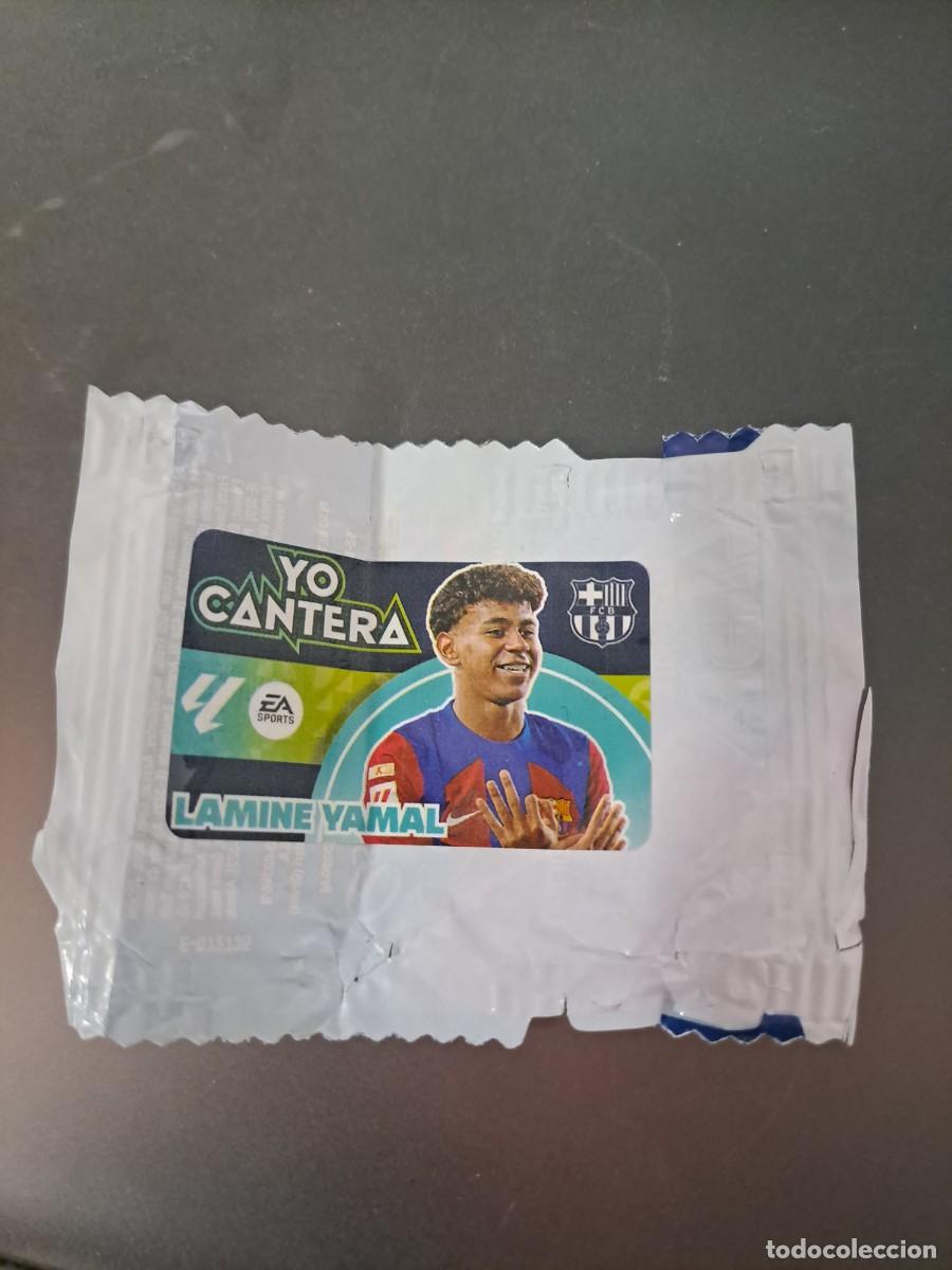 Coleccionismo Cromos antiguos: CROMO CHICLE LIGA LAMINE YAMAL YO CANTERA BARCELONA 24 25 2024 2025 ESTE PANINI NUNCA PEGADO