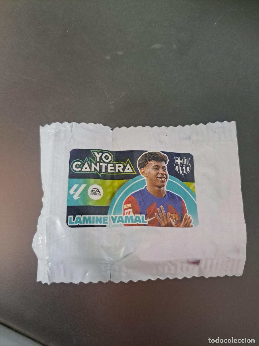 Coleccionismo Cromos antiguos: CROMO CHICLE LIGA LAMINE YAMAL YO CANTERA BARCELONA 24 25 2024 2025 ESTE PANINI NUNCA PEGADO